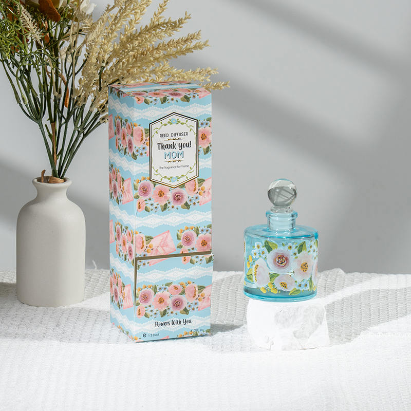 Äitienpäivän tyylikäs pyöreä lasipullon ruokohajotin