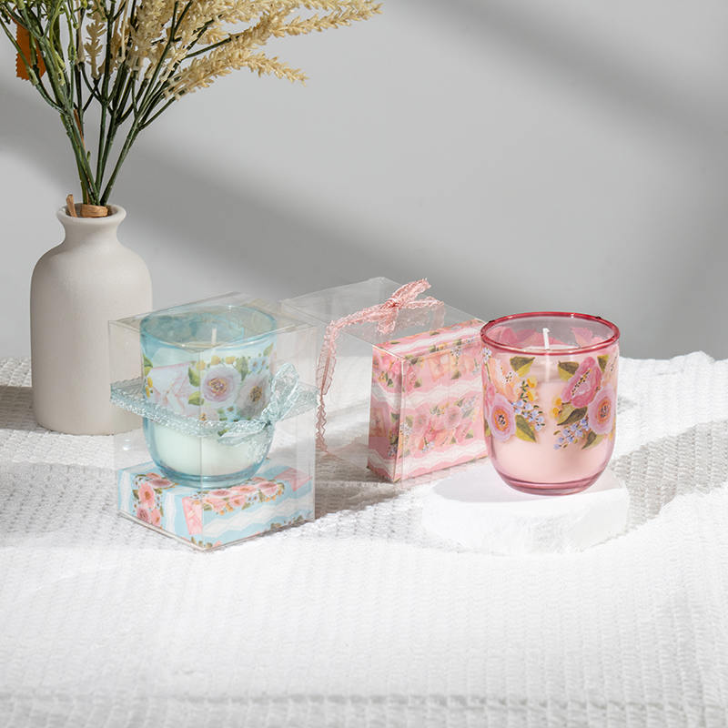 Äitienpäivän pyöreät lasikupit tuoksukynttilät - Eco soijakynttilän valmistaja