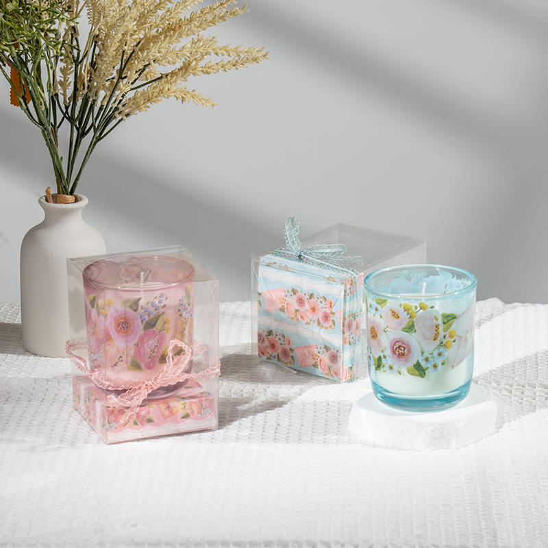 Äitienpäivän pyöreät lasikupit tuoksukynttilät - Eco soijakynttilän valmistaja