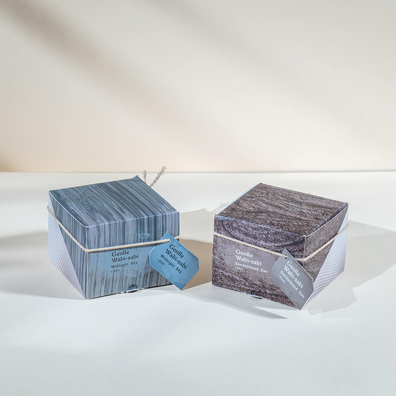 Pyöreä lasikynttiläkuppi pystyraidoilla tuoksukynttilät - eko soijavaha kynttilän myyjä