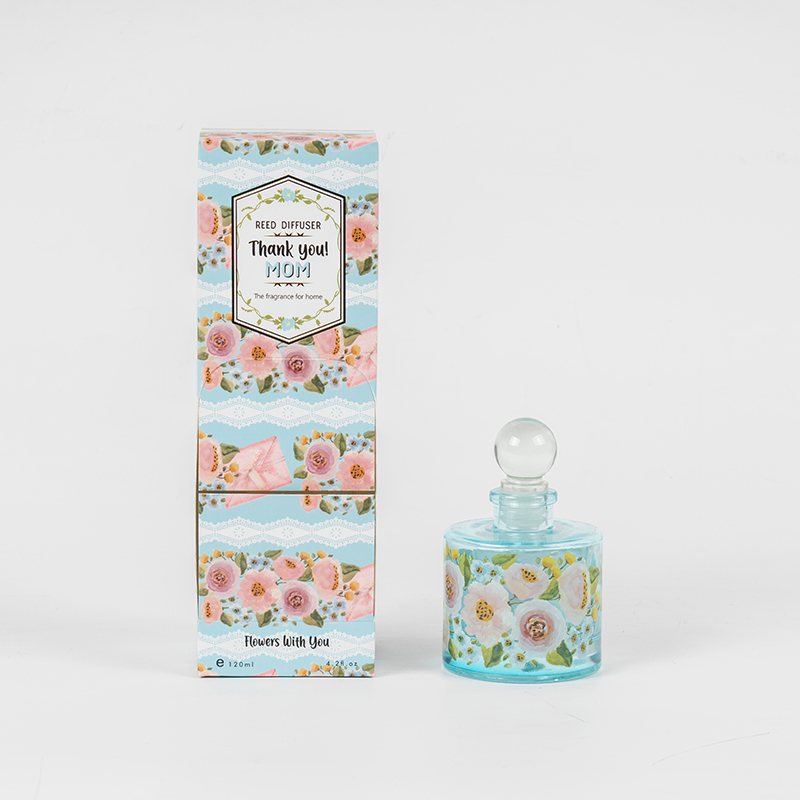 Äitienpäivän tyylikäs pyöreä lasipullon ruokohajotin